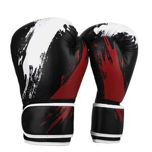 OEM Custom Logo Professional Body <b>Fitness</b> High Quality Genuine Cowhide Leather Boxing Gloves Martial Arts <b>Equipment</b> - Product Image 4