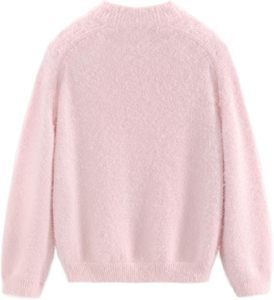 Suéter de Mohair para Mujer, Transpirable, de Algodón, Cuello Redondo Informal, Holgado, Estilo Oversize, Hombros Caídos - Product Image 1