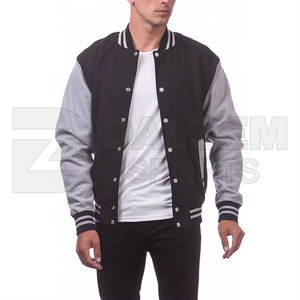 2025 nueva llegada personalizada Letterman impresión bordado parche lana Casual Streetwear Varsity chaquetas High Street School Bomber - Product Image 4