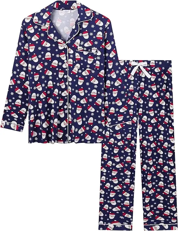 Bayanlar için tamamen özelleştirmek tasarımı ile gecelikler için pürüzsüz pijama kumaş yumuşak ve sıkı gömlek 2024