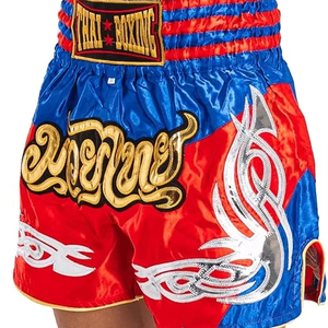 Pantalones cortos de lucha con logotipo de sublimación de poliéster personalizado MMA pantalones cortos de agarre de alta calidad pantalones cortos de boxeo Muay Thai personalizados - Product Image 2