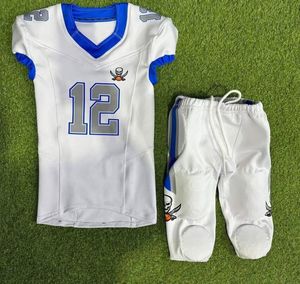 Uniformes de Fútbol Americano Personalizados de Alta Calidad con Impresión Digital Transpirable, para Hombres Adultos, Tallas Grandes, Marca Personalizada - Product Image 1