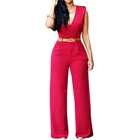 Nouvelle Combinaison Femme Élégante Printemps, Style Décontracté Chic pour Bureau et Soirée, Respirante et Séchage Rapide, en Toile Spandex/Polyester, Longueur Complète