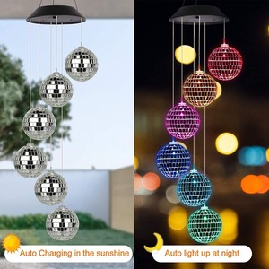 Carillon solaire LED à suspendre en forme d'oiseau colibri en ciment, fait main, pour décoration de <span class=keywords><strong>jardin</strong></span> extérieur - Product Image 6