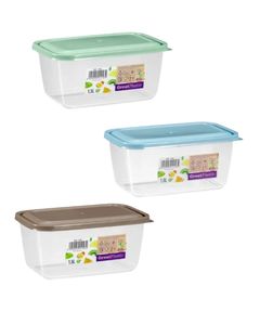 Contenitore rettangolare in plastica Aral Micro da 1,5 litri con coperchio (Plastic 1158) - Product Image 1