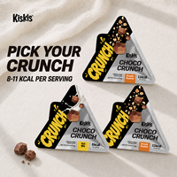 KisKis Choco-Crunch Cokelat Hazelnut Rasa Kacang 0 Sukrosa Permen Padat Beku Kering untuk Distributor Grosir