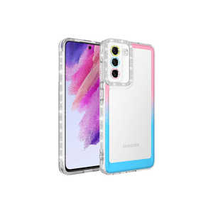 Coque arrière fine antichoc pour Samsung Galaxy S21 FE, étui de protection en silicone souple à paillettes dégradées pour A53 14 Plus - Product Image 1