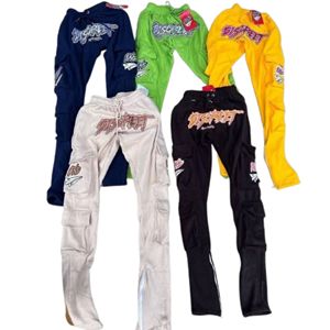 Pantalones de chándal de lana de algodón unisex de alta calidad personalizados de talla grande estilo de invierno informal para hombres y mujeres - Product Image 1