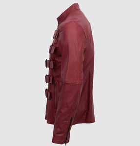 2026 haute qualité unisexe en cuir moto veste support dessin animé manches longues personnalisable à la mode tendance confortable hiver - Product Image 1