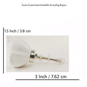 Boutons en céramique américaine pour armoires commodes cuisines chambres à coucher hôtels espaces extérieurs-blanc marocain or rose glaçure poignées - Product Image 4