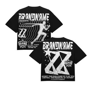 เสื้อยืด240gsm เฮฟวี่เวทสำหรับผู้ชายทรงหลวมโอเวอร์ไซส์ทรงหลวมเสื้อครอปผ้าฝ้าย100% ไหล่ปล่อยว่างเสื้อ2025 - Product Image 2