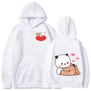 Bubu and Dudu Panda Men's Hoodie Fun <b>Aesthetic</b> Digital Print Retro Anime Pullover Sweatshirt for Autumn/Winter - Product Image 4