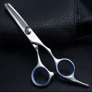 Ciseaux amincissants 5.5 "finition miroir professionnel 32 dents cheveux ciseaux Sloan ciseaux amincissants avec vis réglable - Product Image 6