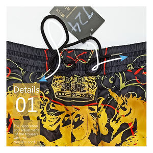 Pantalones cortos de sublimación de patrón sólido transpirable para hombre para la temporada de verano precio bajo al por mayor con servicio OEM - Product Image 2