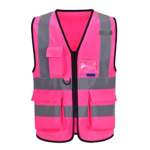 Chaleco reflectante Chaleco DE SEGURIDAD Chaqueta Tira Seguridad personal Construcción Alta visibilidad Chaleco de seguridad de trabajo de alta visibilidad - Product Image 1