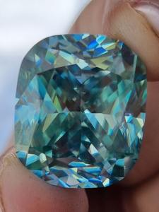 Coussin bleu forme Moissanite diamant VVS clarté excellente coupe faisant pour Moissanite diamant bijoux et bijoux personnalisés - Product Image 5
