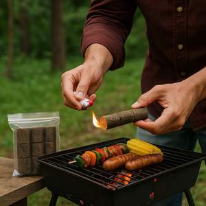 KITA <b>FIRE</b> <b>STARTER</b> - PREMIUM <b>FIRE</b> IGNITING CUBES FOR BBQ, CAMPFIRES, SAFE FOR USE, MADE IN VIETNAM BY BIWOOD COMPANY - Product Image 1