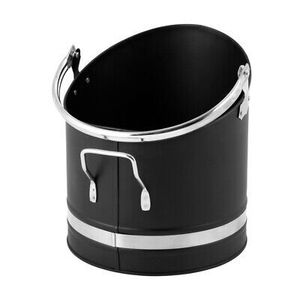 Seau à charbon de cheminée en fer avec un aspect vintage et un design durable, parfait pour les intérieurs classiques et les cabines - Product Image 4