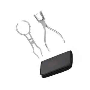 Outils de barrage en caoutchouc de dentiste | Kit de perforateur de barrage en caoutchouc en acier inoxydable d'instrument dentaire | Ensembles de pinces de barrage en caoutchouc dentaire - Product Image 2