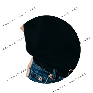 T-shirt épais 100% coton T-shirt vierge tricoté de qualité supérieure avec logo personnalisé imprimé numérique Style formel confortable - Product Image 2