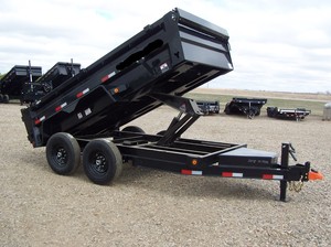 Remorque benne hydraulique TRUCK PEG 14FT – Remorque de chantier robuste à double essieu pour le transport de matériaux - Product Image 2