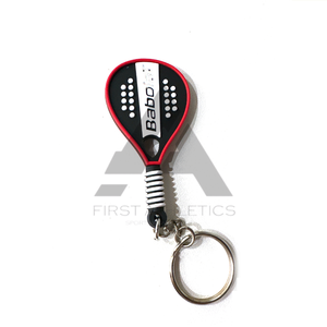 Llaveros de goma de silicona personalizados para jugadores de pádel con logotipos personalizados, llaveros ligeros y duraderos de colores OEM - Product Image 2