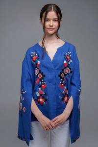 2024 dernière collection femmes vêtements Offre Spéciale grande taille femme hauts longue tunique dentelle ourlet lin-mélange bouton-avant tunique femmes - Product Image 3