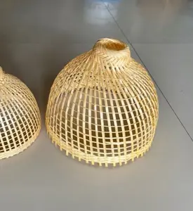 סיטונאים ארוגים במבוק תליית מנורת תליון קישוטים אסיאתית אור אסיאתית עבור סלון עשוי בוייטנאם