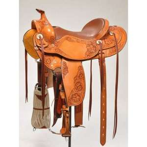 Silla de Montar Inglesa de Cuero de Búfalo 100% Original, Fabricada con Madera y Herrajes Ecológicos y Sostenibles, Unisex - Product Image 3