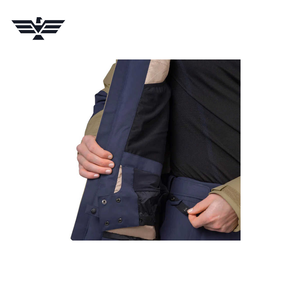 Chaqueta Cortavientos con Cuello Alto y Logotipo Personalizado para Hombre, Chaqueta Delgada de Lona para Invierno, Estilo Urbano, Forro de Nailon, Cierre de Cremallera OEM al por Mayor - Product Image 5