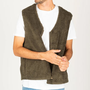 Chaleco utilitario de lana personalizado de alta calidad para hombre, chaquetas de carga, botón de uso exterior sin mangas a la moda, servicio OEM disponible - Product Image 3