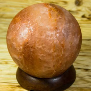 Lámpara de esfera de sal rosa del Himalaya al por mayor, diseño artístico artesanal de cuenco, cesta tallada, brillo sereno, decoración del hogar, artesanías naturales - Product Image 1