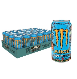 Venta al por mayor de Monster Energy Mango Loco 500ml, caja maestra de 12 unidades, peso neto 6.6kg, para carga y envío eficientes de contenedores. - Product Image 6
