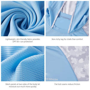 Sweats à capuche de pêche imprimés personnalisés pour hommes Nouveau style Sweats à capuche respirants à manches longues à séchage rapide pour la pêche en gros - Product Image 6