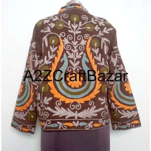 เสื้อแจ็คเก็ตคอตไทร์ปักลายสไตล์ชาติพันธุ์สำหรับผู้หญิงและเด็กผู้หญิง  แบบสั้น  สำหรับฤดูใบไม้ร่วง  ขายส่ง - Product Image 5