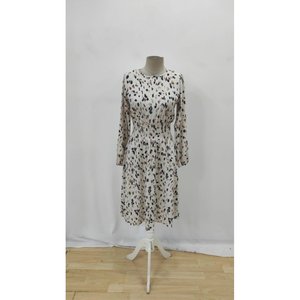 Women's Long Sleeve Boat Neck <b>Elastic</b> Waist Midi Supreme <b>Dress</b>, 29242 - Product Image 4