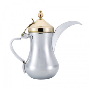 New Arrival Indian Stylish Luxury Royal Brass <b>Teapot</b> Handmade Eco-Friendly Wholesale Best Selling Table Top Arabic Dallah Metal - Product Image 3