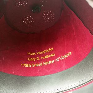 MASONIC REGALIA PERSONNALISER SHRINER FEZ [KAZIM] - Product Image 5