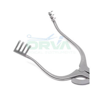 Retractor veterinario profesional de alta calidad 7 instrumentos veterinarios de acero inoxidable Blunt 4X4 en ángulo - Product Image 6