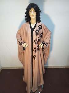 Dubai Beautiful Black Traditional Islamic Polyester Long Sleeve Women's Moroccan <b>Style</b> Handcrafted <b>Kaftan</b> Abaya Long Muslims - Product Image 2