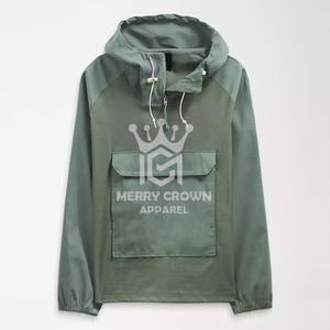 Chaqueta cortavientos de calidad superior personalizable mejor diseño con capucha cuello chaqueta cortavientos personalizado OEM al por mayor - Product Image 6