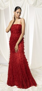 ชุดราตรีประดับลูกปัดทำมือสุดหรูสำหรับผู้หญิง เหมาะสำหรับงานเลี้ยงอย่างเป็นทางการ งานปาร์ตี้ และงานพรมแดง จากประเทศอินเดีย - Product Image 2