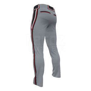 Pantalones deportivos ajustados de color personalizados, ropa de béisbol y sóftbol transpirable y de secado rápido para opciones de talla grande unisex - Product Image 4