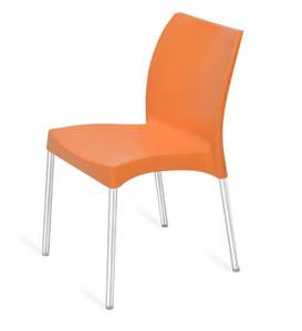 Chaise de salle à manger en métal Minisite Mobilier de maison en plastique durable Design convertible - Product Image 2