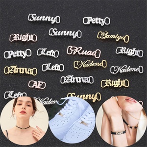 U-Meking Custom Shoelace Nameplate Charm - Personalized <strong>Name</strong> Tag Lace Lock <strong>Badge</strong> <strong>for</strong> Sneakers Shoe Accessory Wholesale - Product Image 6