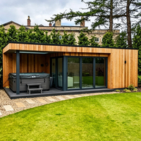 Moderne Design-Außensauna und Spa-Wannen & Saunaräume aus Premium-Rotzedernholz für luxuriöse Garten- und Heim-Spas