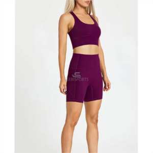 Gym set for women anti bacterial and quick dry activewear <b>sports</b> set for women with full customization with OEM service - Product Image 2