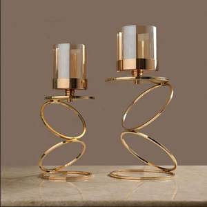 Bougeoir en aluminium pour décoration de table polyvalente Home Accent Festival Bulk Supplies Wholesale Decorative - Product Image 3