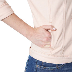 Veste en jean pour femme en coton avec logo personnalisé, respirante, pour usage extérieur, vente en gros - Product Image 5