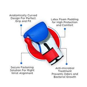Gants d'entraînement de boxe de gymnastique au design personnalisé fabriqués au Pakistan Gants de compétition à bas prix en 8oz Design unique en cuir - Product Image 5